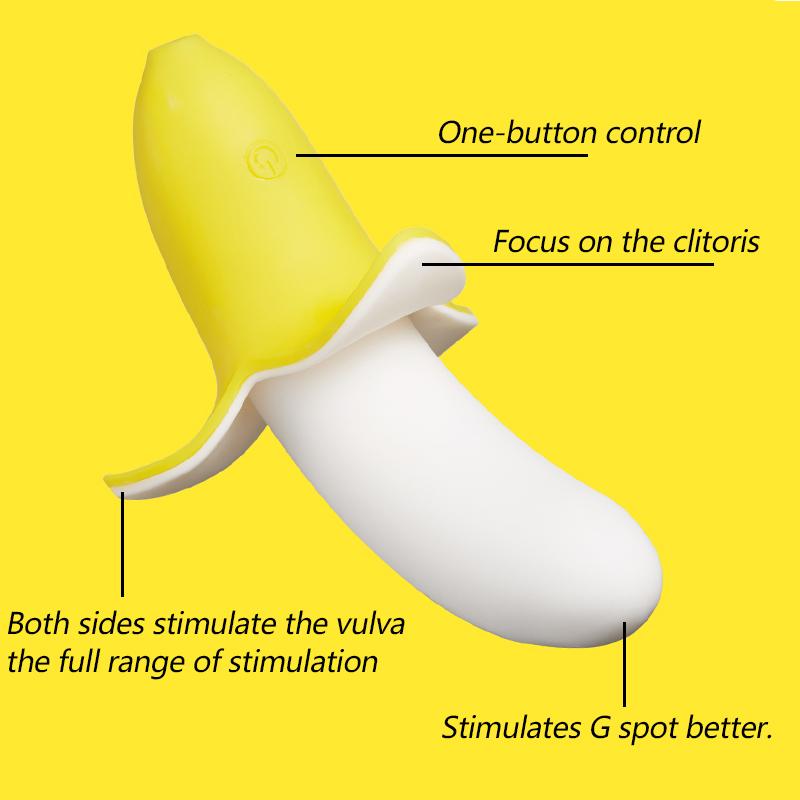 Soft Sex Toys 10 Speeds Banana Dildo Vibrator G Spot Vagina Massage Clitoris Stimulator Masturbator for Women Sex Products