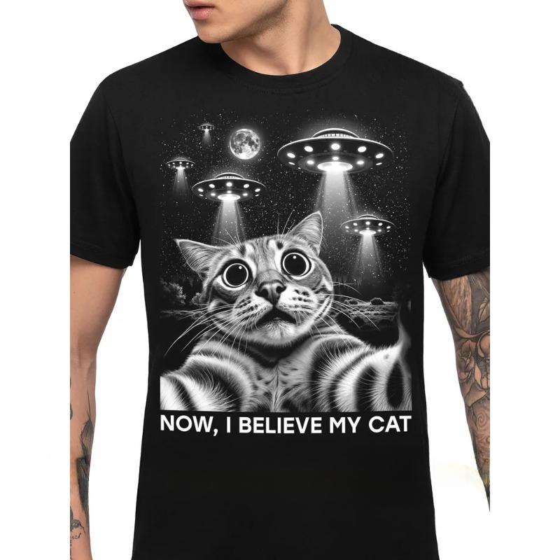 Summer Round Neck 3D Animal Print Top Fashionable Casual Short Sleeved Men's T-shirts