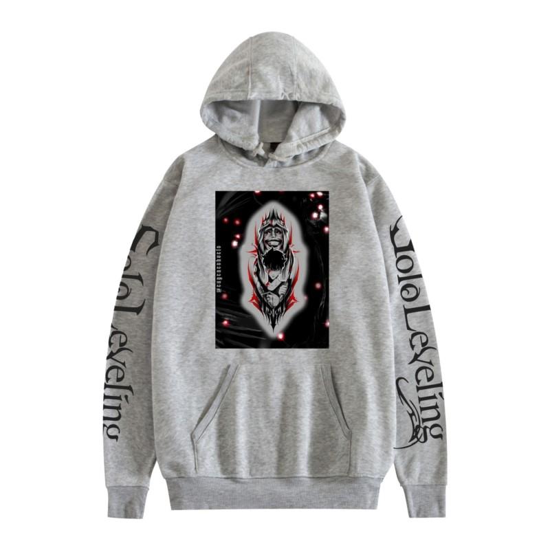 Anime Solo Leveling Sung Jin Woo Graphic Printed Hooded Men Women Manga Hoodies Loose Casual Sweatshirt Harajuku Pullover