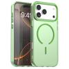 For iPhone 17 Pro Max C-shaped Magnetic Case Candy Color PC + TPU + PET Phone Cover