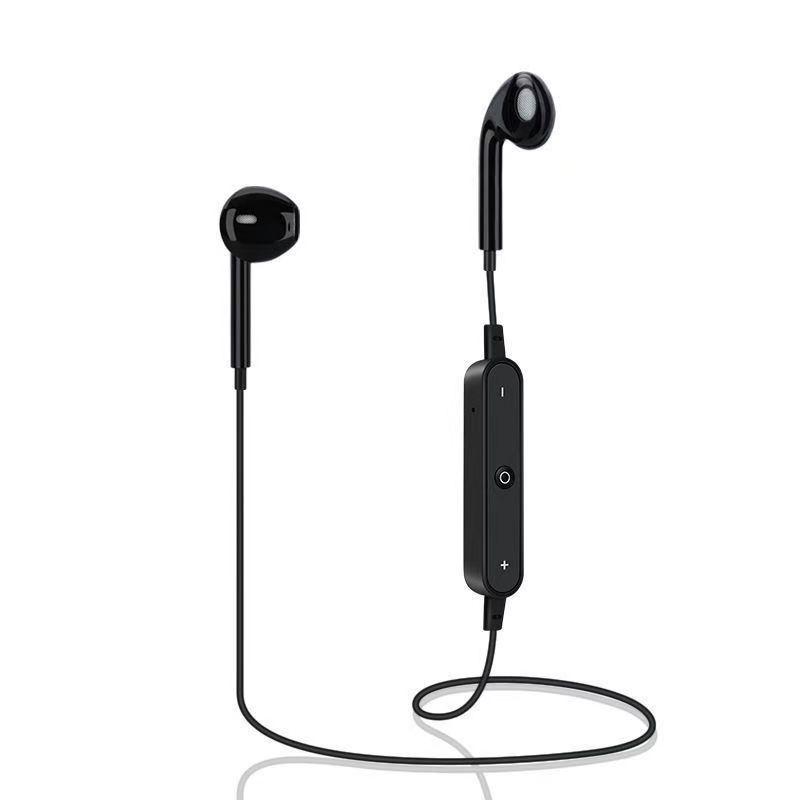 S6 Neckband Bluetooth Earbuds: HD Calls, No Delay, Long Battery Life, Comfortable, High Quality Sound, Multi-functional.