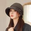 Klobouk bucket dámský módní podzimní a zimní termální klobouk temperamentní klobouk typu basin