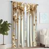 2Pcs Modern European Style Flower Window Curtains With Rod Pockets Digital Printed Polyester Material Suitable For Living Room