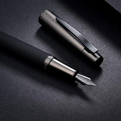 Fountain Black Extra Fine Metal Gift Hongdian Men's Pen, Nib, Point, Box,