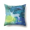 Polyester Pillowcase Automobile Decoration Home Printed Deer Pillowcase Waist Cushion Cover Car Cushion Head Cushion Cover