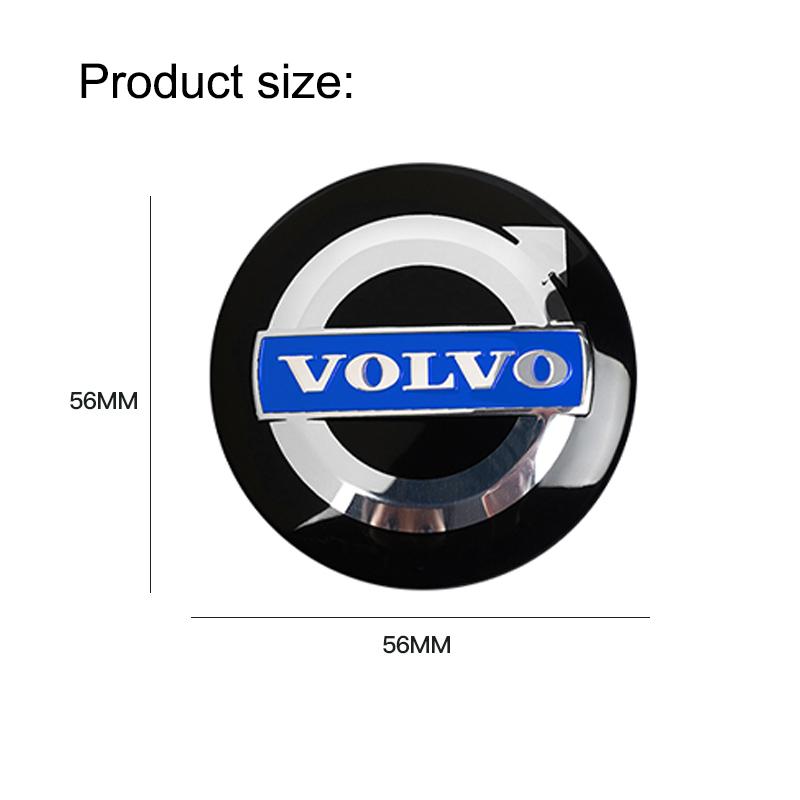 56mm Aluminium Auto Wiel Naafkap Stickers Styling Voor Volvo XC90 V90 V60 XC60 V40 EC40 EX40 S80 S60 S90 C40 XC40 V70 XC70