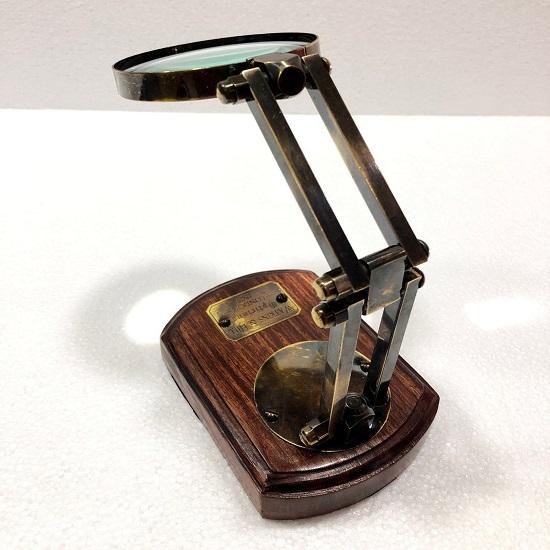 Nautical Table Decor Magnifier Clean Glass Magnifier Gift Items Brass Compaq Office