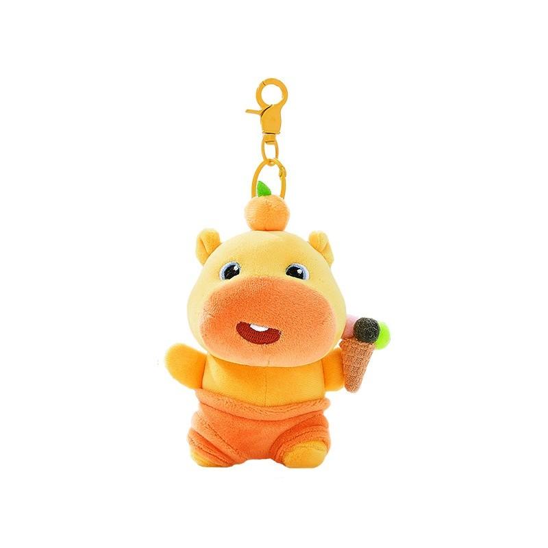 Capybara Cartoon Plush Keychain Pendant With Rotating And Functions Magnetic