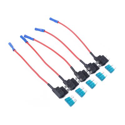 Quality In Line Splash-Proof Standard 15Amp Blade Fuses Holder Kit Car Boat Bike