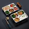 Imvanfu 304 Stainless Steel Divided Meal Trays