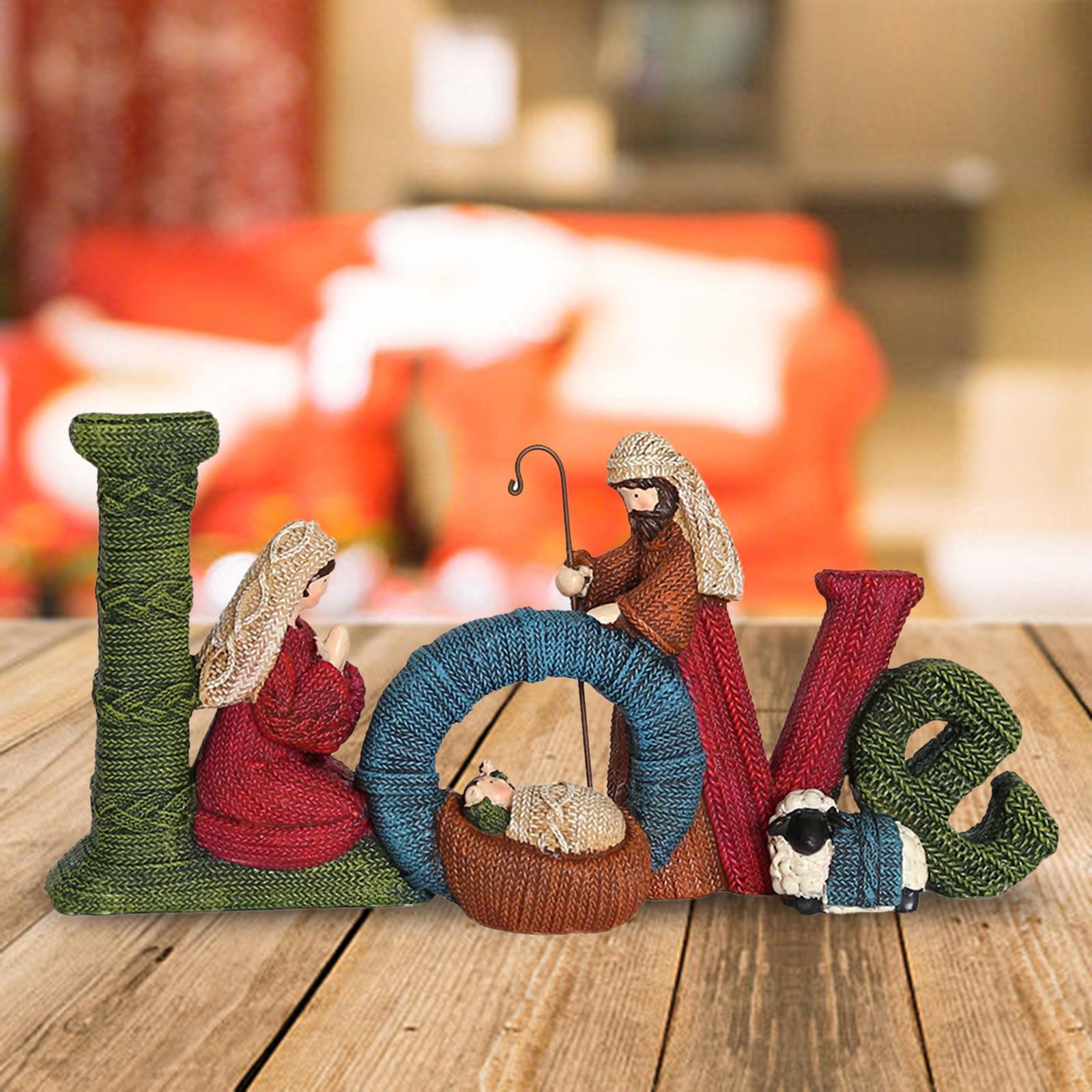 Алфавитные украшения Настольное свадебное украшение Смола Фестивальное декоративное украшение Декоративный европейский настольный знак Статуэтка Фигурка