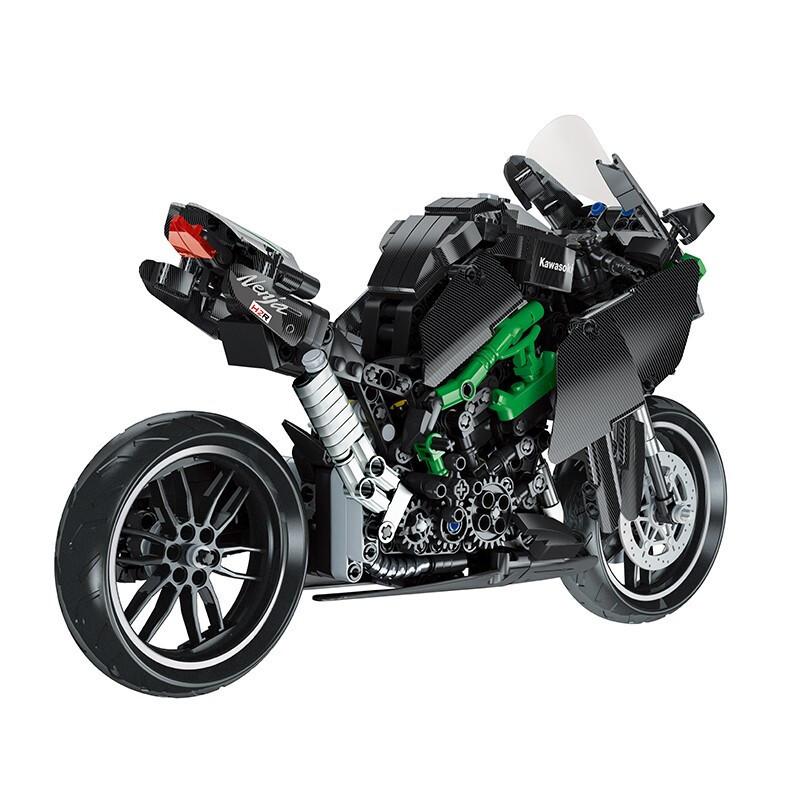 New 85001Technical H2R Motorcycle Building Blocks Speed Motorbike Racing Car Model Vehicle Toys Bricks for Kids Boy Gifts