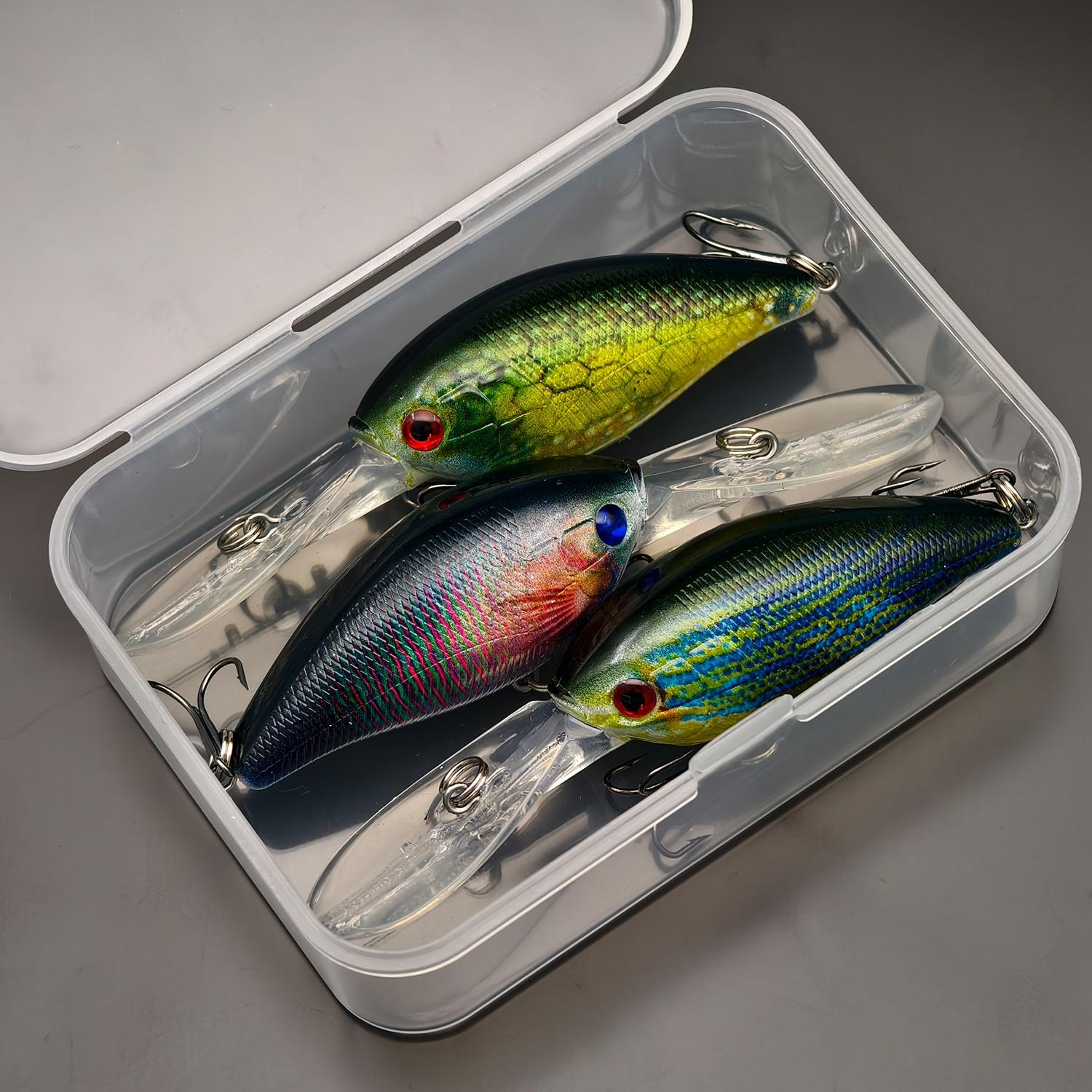 

3 шт./1 шт. Воблери для риболовлі - 10 см/ 3,93 дюйма, 12,5 г/0,42 унції, Міцний АБС-матеріал - Для любителів риболовлі на окуня та щуку