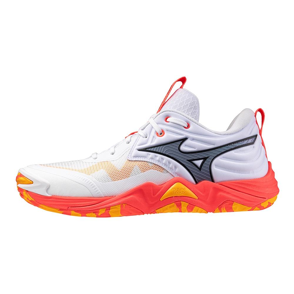 Mizuno Wave Momentum Elite Unisex White Fiery Coral Citrus V1GA251201 37