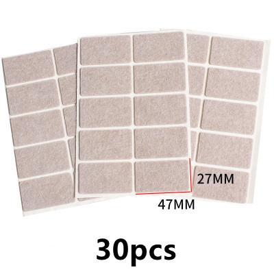 72pcs Self Adhesive Felt Chair Leg Pads Wood Floor Protectors Furniture Legs Table Leg Covers Round Bottom Anti-Slip Pads Set