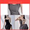 Knitted Sleeveless Bodycon Dress With Ribbed Texture For Summer Womens Fashion