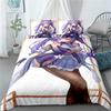 3d Print Anime Genshin Impact Keqing Bedding Set Cartoons Duvet Cover Set Comforter Bed Linen For Children Boy Decor Bedclothes