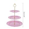 Durable Fruit and Dessert Organizer 3 Tiers Cake Display Stand Reusable Food Serving Tray Cakes Organizer for Home