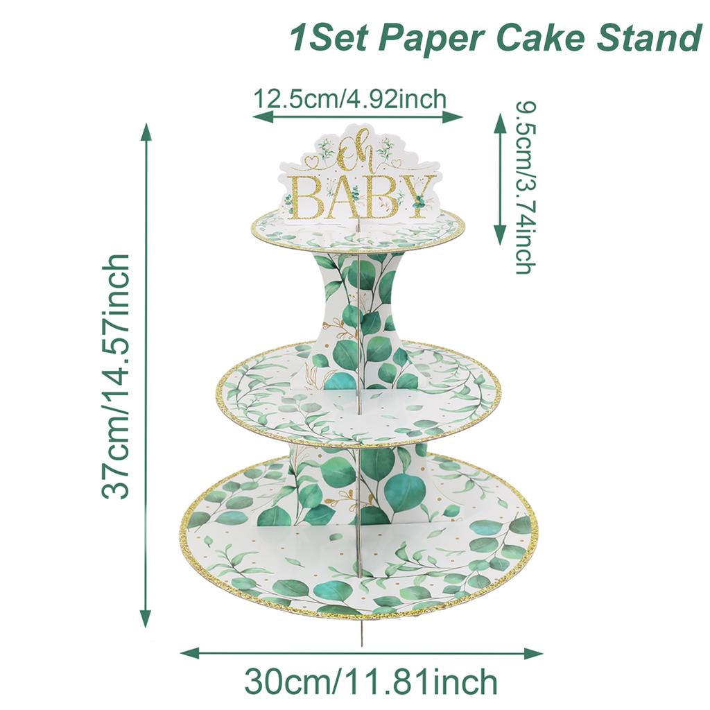 Cake Display Stand Farm Animals Mermaid Birthday Party Decor Kids Dessert Holder Cake Tray Unicorn Baby Shower Cupcake Support