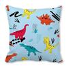 Office Sofa Car Cushion Cover Luxury Home Decoration Pillow Cover Cute Cartoon Little Dinosaur Animal Pattern