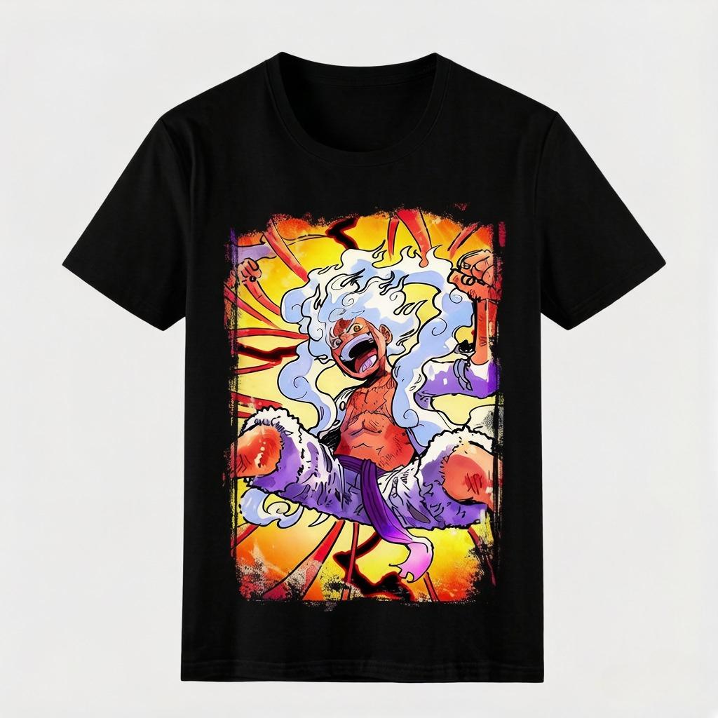 

One Piece Printed Tshirt in The Shape of The Sun God Nika A Casual Comfortable and Highquality Cotton Parentchild Outfit S