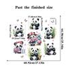 3D Panda Wall Stickers Cute Animal Bamboo Decals for Kids Room Nursery Bedroom Decor