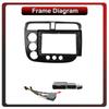 2Din Android Car-Play Car Radio,Honda Civic 2000-2006,Multimedia Player Head Unit Stereo GPS Navigation BT WIFI,1+16GB