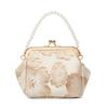 Women's bag new simple and elegant Hanfu bag Chinese antique hand-held cheongsam bag single shoulder crossbody shell bag