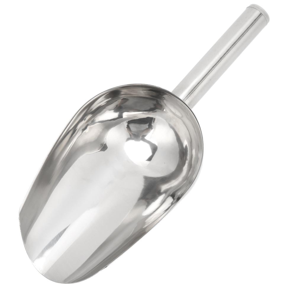 Pet Food Shovel Stainless Steel Dog Food Spoon Long Handle Feeding Spoon for Dogs Cats