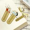 Paper Cilp Animals Japanese Cartoon Metal Bookmark Bookmark Kittens Book Mark Cat Bookmark