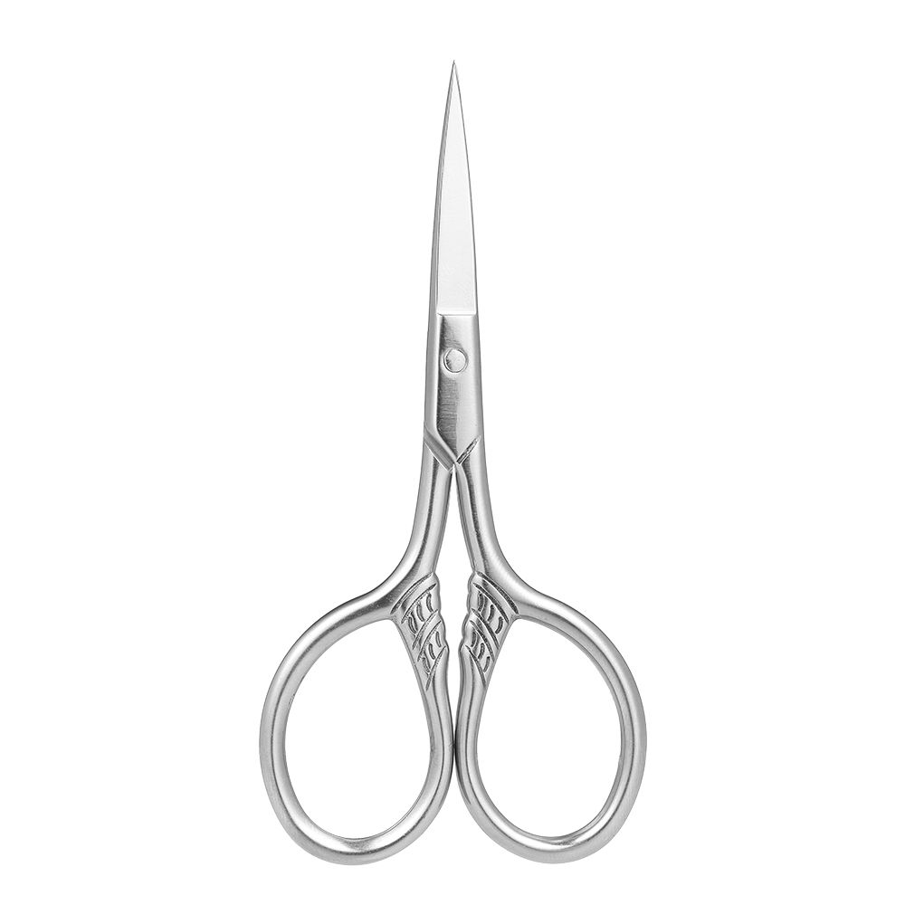 

Home Use Pointed Barber tool Nose Hair Scissors Scissors Beard Scissors Eyebrow Cutting серебряный