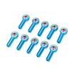 10PCS M3 26mm Aluminum Link Rod End Ball Joint for 1 10 1 8 Universal Remote Control CarBlue