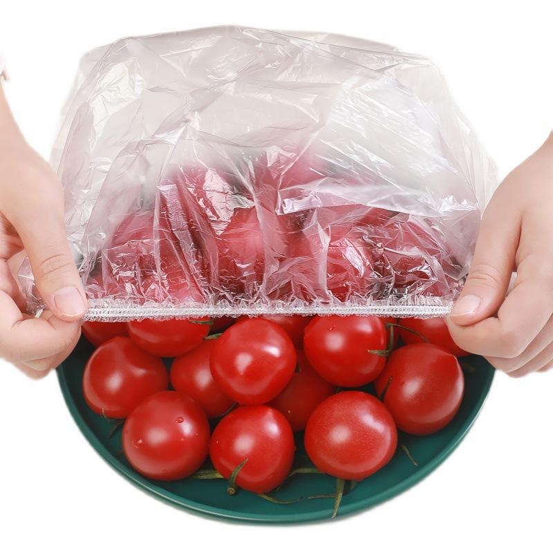 4packs Colored Elastic Mouth Extra Large Plastic Wrap Covers Food Grade Odor-Proof Tear-Free Freshness Covers Extra Thickened Plastic Wrap