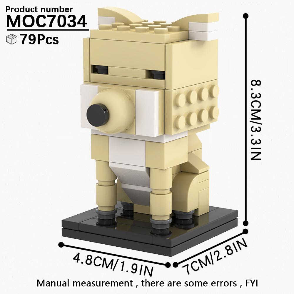 MOOXI Animal Series MOC Brick Panda Tiger Cat BrickHeaded Ser Model Adultes Building Block Kids Education Toys For Children Gift
