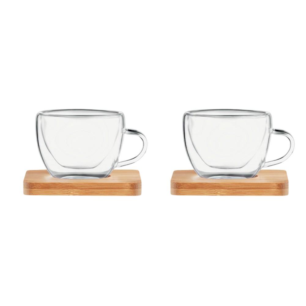 MidOcean Belize Double-Walled Espresso Cup & Saucer Set