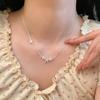 Sterling Silver Fairy Flower Necklace - Luxurious High-End Clavicle Chain In Cold Style for Women