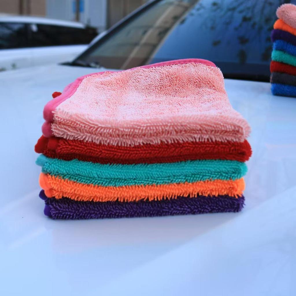 Double-sided Braided Car Wash Towel - Absorbent and Durable