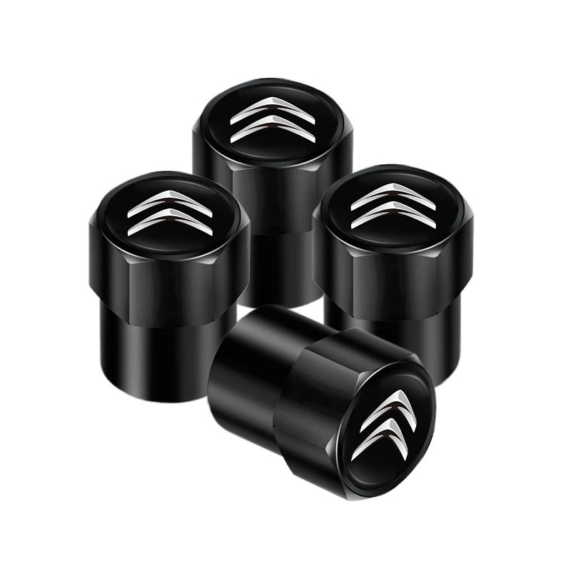 Aluminum Alloy Car Tire Valve Stem Caps Wheel Valve Accessories For Citroen C5X e-C4 X e-C3 C4 C3 C5 Berlingo C-Elysee C-Crosser sdcr63