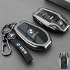 Leather Car Key Case with LED Display for BMW G11 G12 G30 G31 G01 G02 5 7 Series X5 X7 M5 M8 M760Li LCD Smart Remote Cover Shell qa6