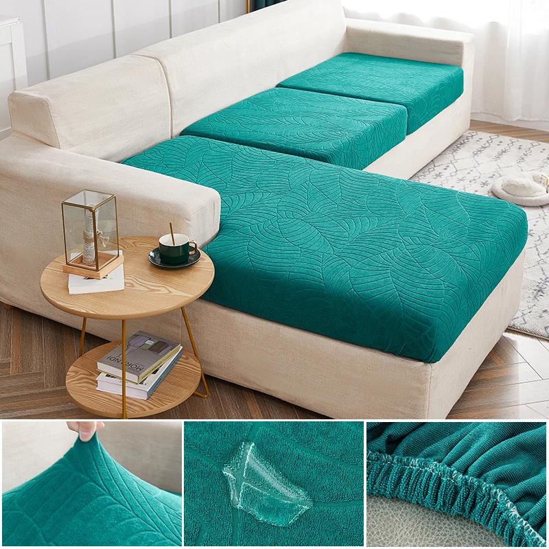 

Water Resistant Sofa Seat Cushion Cover Stretch Jacquard Sofa Covers for Living Room Furniture Protector for Pets Kids Removable Back Cushion-1pc