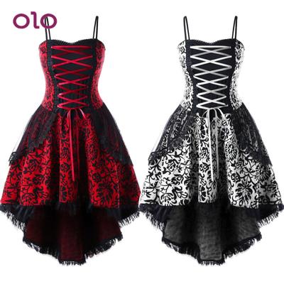 Lady Vintage pitsiga kihiline dip-hem varrukateta sidemega korsettkleit