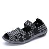 Korean Style Elastic Woven Women's Casual Sneakers