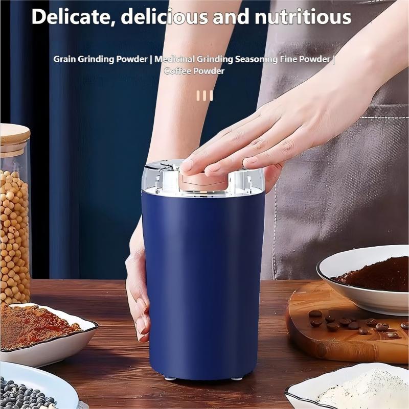 2025 Ny Liten Elektrisk Kvarn Spannmålskvarn Kaffekvarn Rostfritt Stål Nötter Bönor Sädeskvarn Örter för köket
