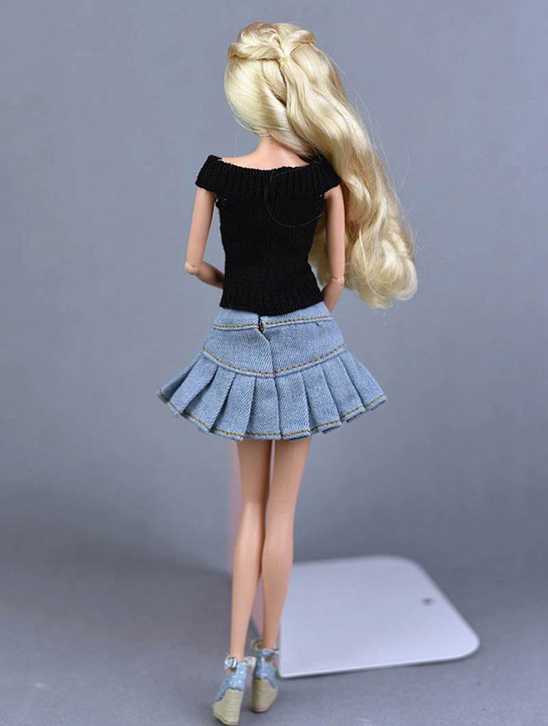 Ren Manuel Strikket Håndlaget Genser For Barbie Dukke Leker For Barn For Barbie Prinsesse Dukke Klær 1/6 Dukketilbehør