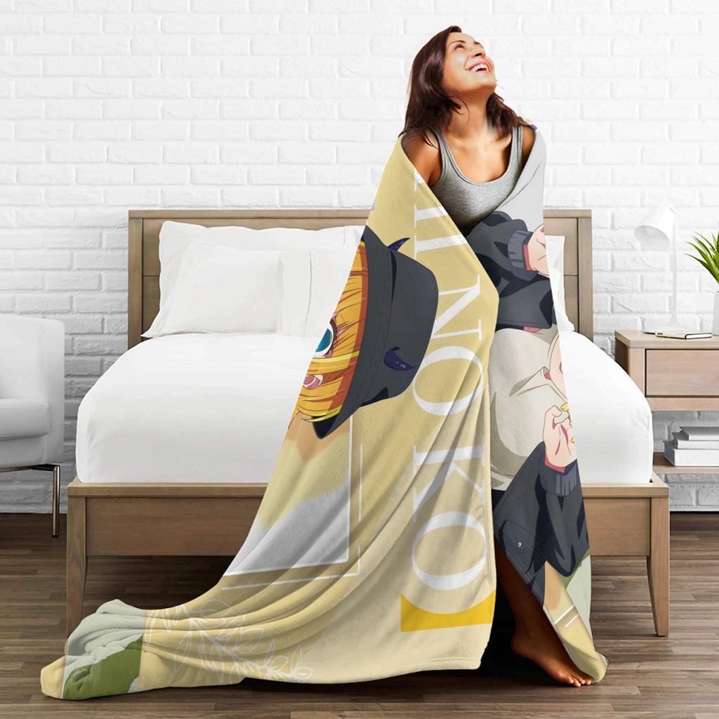 Anime Oshi No Ko Mem-Cho Plush Blanket Boy Girl  Flannel Throw Blanket For Outdoor Super Warm Design Quality Bedspread Gift