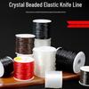 Transparent Elastic Cord Bracelet String for DIY Beading, Wear-Resistant Crystal Line for Handmade Buddhist Beads and Wenwan Projects