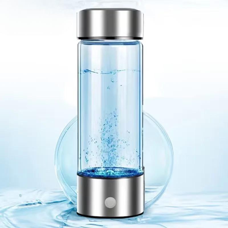 Portable 420ml Hydrogen-Rich Water Cup Water Filters Electric Hydrogen Rich Water Generator Bottle Titanium Quality Filter