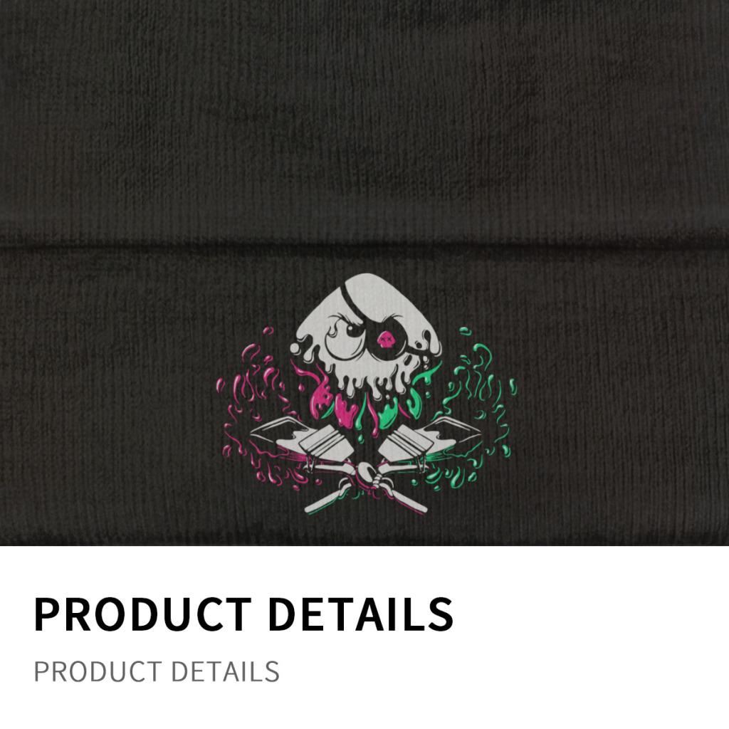 Jolly Inker  Splatoon Knitted Hat Beanies Winter Hat Warm Polyester  Street Ink Kid Game Squid Cap Unisex Women