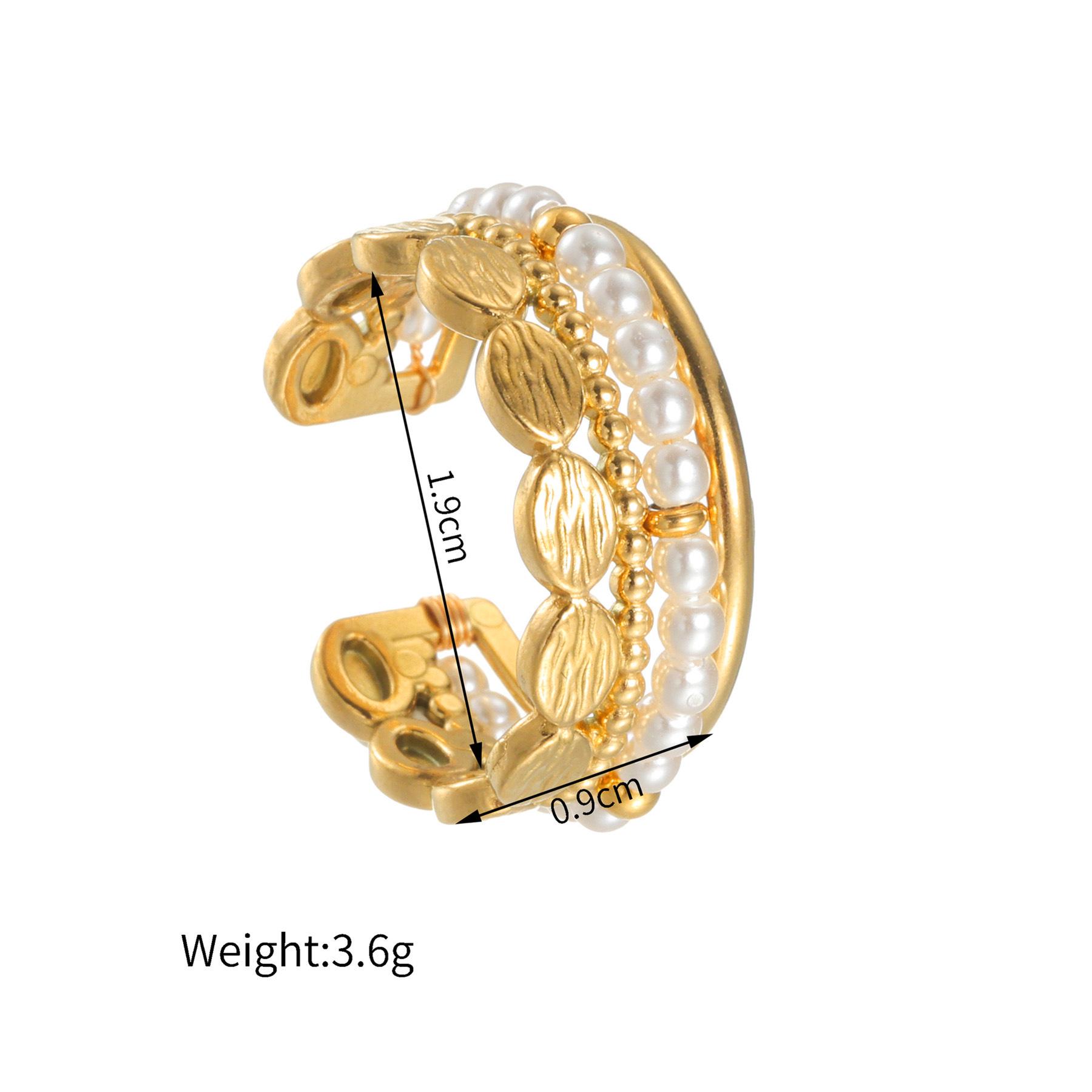 

14K Gold Retro Oval Pearl Ring - Luxury, High-End Fashion