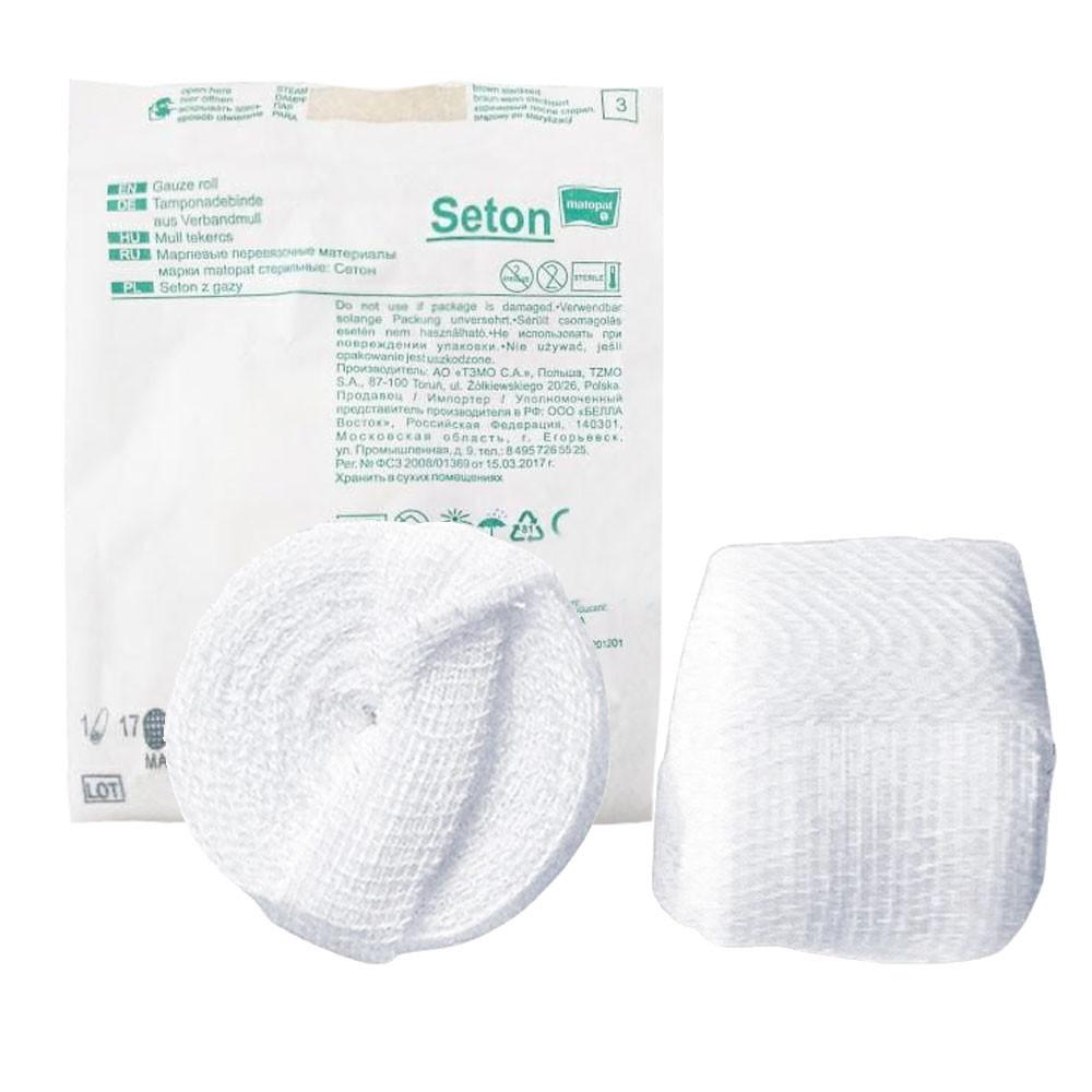Sterile Gauze Seton 5cm x 2m 17 Threads 4 Layers 1pc Blister